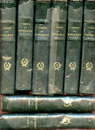 Napolon et sa famille - 10 volumes - Tomes 1-2-3-4-5-6-7-9-10-11 - Manque le tome 8.