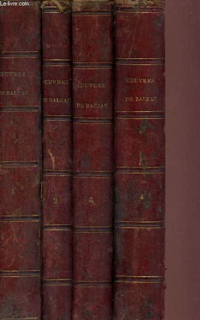 Oeuvres illustrées de Balzac Volumes 1, 3 et 4 + Oeuvres de jeunesse de Balzac illustrées volume 2 (voir sommaire en notice)