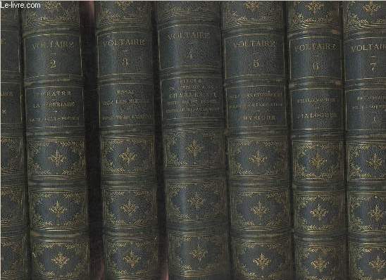 Oeuvres complètes de Voltaire avec des notes et une notice sur la vie de Voltaire Tomes 1 à 13 (en 13 volumes) - Titres complets en notice