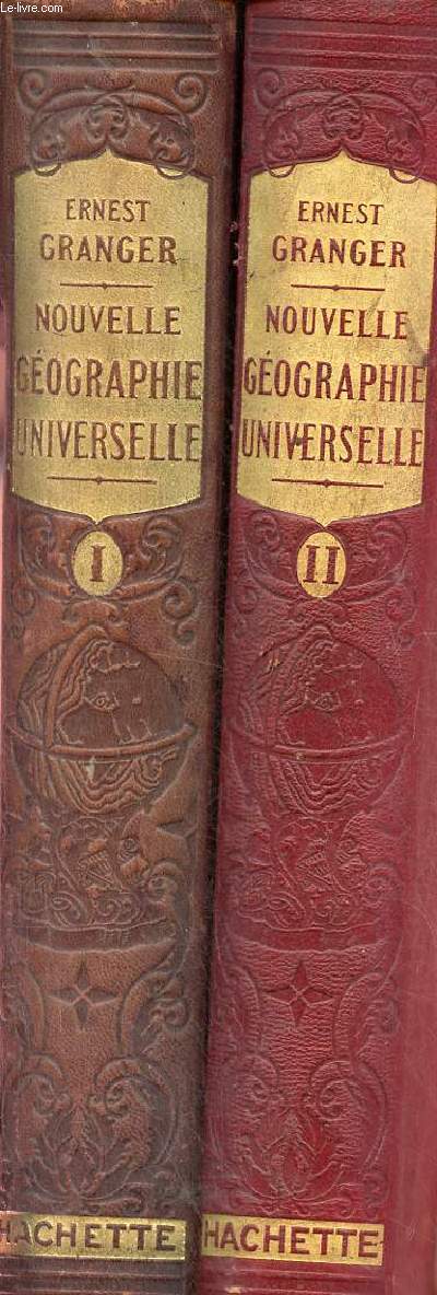 Nouvelle gographie universelle - Le monde nouveau - les aspects de la nature - les ressources agricoles industrielles et commerciales - la vie des hommes - En deux tomes - Tomes 1 + 2 .