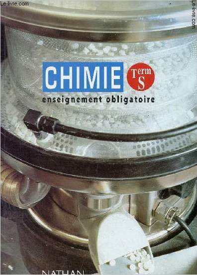 Chimie Term S ensiegnement obligatoire - Programme 1995.
