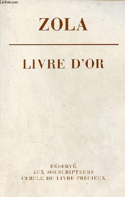 Livre d'or Zola.