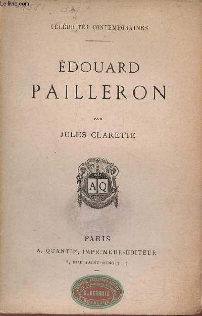 Edouard Pailleron - Collection clbrits contemporaines.