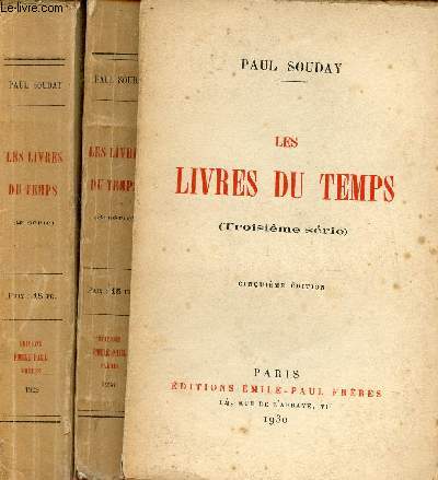 Les livres du temps - 2 volumes - Deuxime srie + Troisime srie - Nouvelle dition.