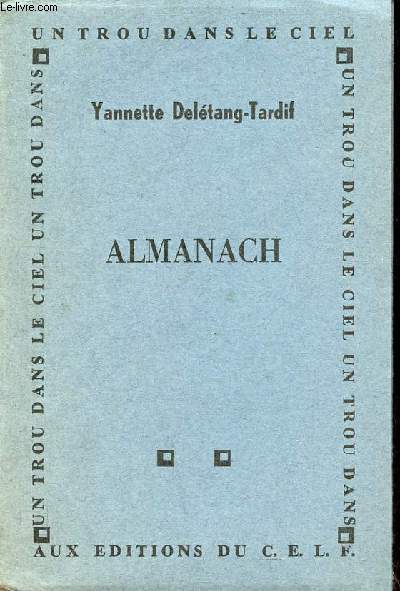 Almanach - Envoi de l'auteur.