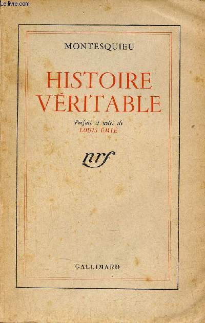 Histoire vritable - Envoi de Louis Emi.