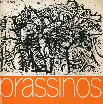 Catalogue d'exposition Prassinos octobre - novembre - dcembre 1968 Muse Cantini Marseille.