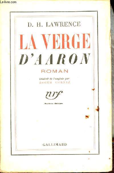 La verge d'Aaron - Roman - 6e dition.