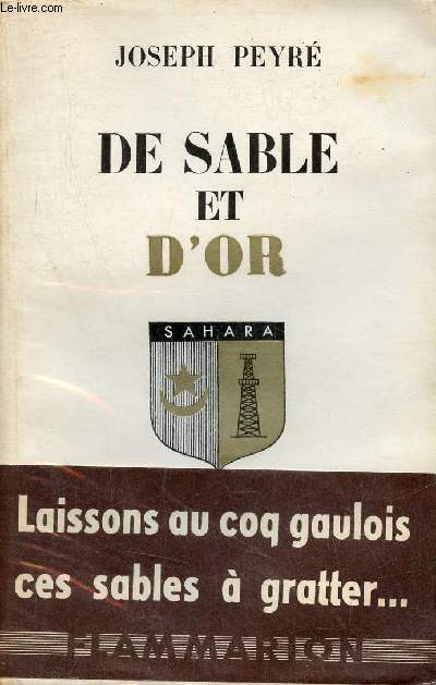 De sable et d'or - Envoi de l'auteur.