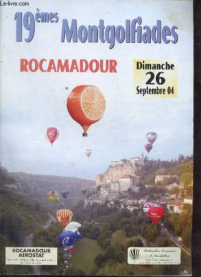 19mes Montgolfiades Rocamadour dimanche 26 septembre 2004.