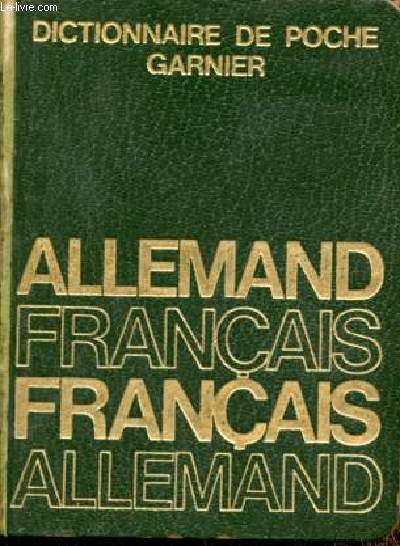 Dictionnaire de poche allemand-franais et franais-allemand.