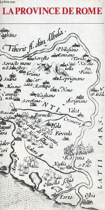 Un plan dpliant de la Province de Rome en couleur d'environ 42.5 x 43 cm.