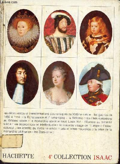 1492-1789 la renaissance et les temps modernes 4e - Collection Isaac.