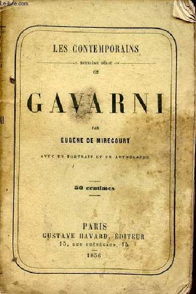 Gavarni - Collection les contemporains deuxime srie.