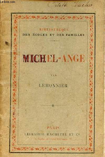 Michel-Ange - Collection Bibliothque des coles et des familles - 2e dtion.