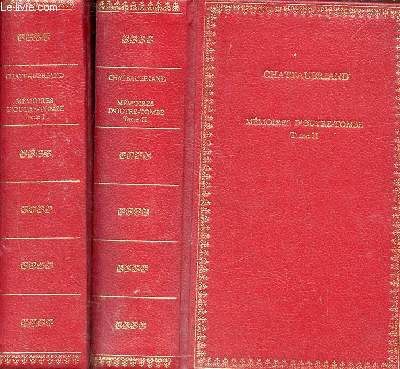 Mmoires d'outre tombe - En deux tomes - Tomes 1 + 2.