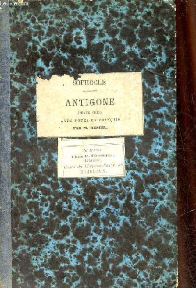 Antigone grec seul - Nouvelle dition.