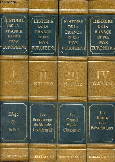 Histoire de la France et des pays europens - En 6 tomes - Tomes 1+2+3+4+5+6.