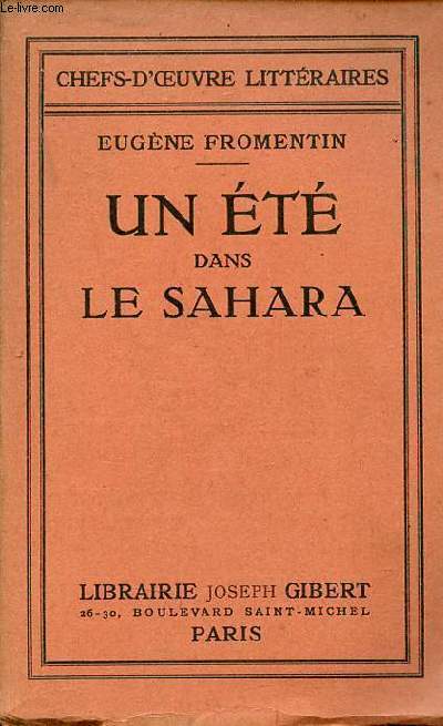 Un t dans le sahara - Collection chefs d'oeuvre littraires n28.