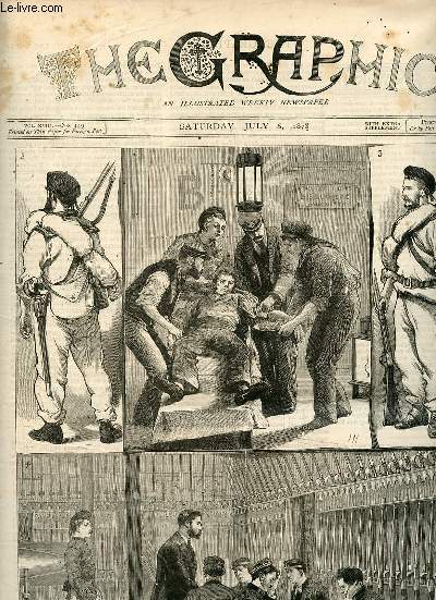 The Graphic an illustrated weekly newspaper vol.XVIII n449 saturday july 6 1878 - The british fleet in the sea of Marmora - the congress at Berlin the crows waiting outside the radziwill palace to see the plenipotentiaries - funeral of Mr.McGahan etc.