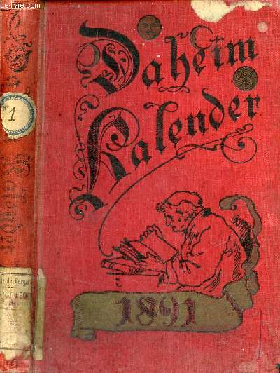 Daheim-kalender fr das deutsche keich auj das gemeinjahr 1891.