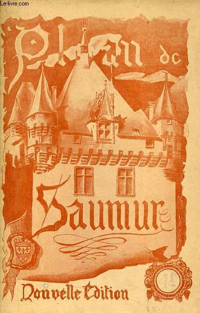 Un plan en couleur dpliant de Saumur - nouvelle dition - plan d'environ 50 x 33 cm.
