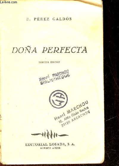 Dona perfecta - tercera edicion.