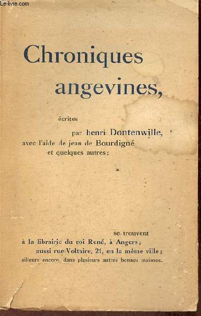 Chroniques angevines.