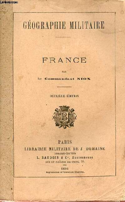 Gographie militaire - France - 2e dition.