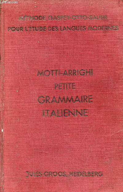Petite grammaire italienne - Mthode Gaspey-Otto-Sauer - 8e dition.