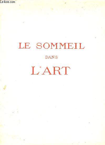 Le sommeil dans l'art.