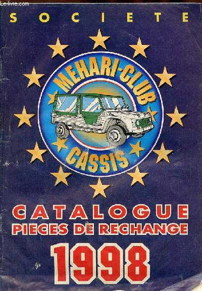 Socit Mehari-Club cassis catalogue pices de rechange 1998.