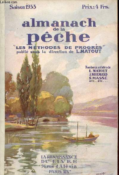 Almanach de la pche saison 1933 - les mthodes du progrs.