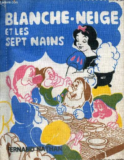Blanche-Neige et les sept nains - livre en tissu.