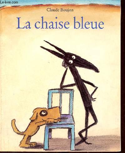 La chaise bleue.