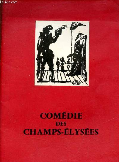 Programme comdie des champs-lyses - Amphytryon 38 pice en 3 actes de Jean Giraudoux.