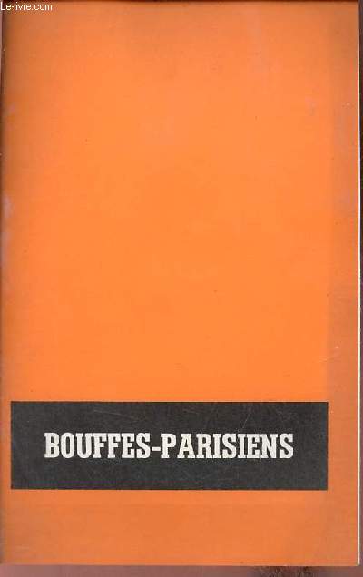 Programme thtre Bouffes-Parisiens - Folle Amanda de Barillet et Gredy - saison 1971-1972.