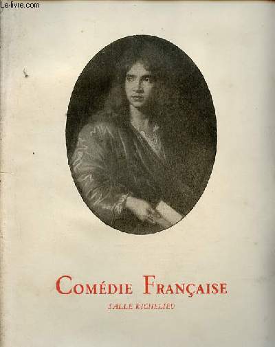 Programme comdie franaise salle Richelieu - Duo pice en trois actes de M.Paul Graldy d'aprs le roman de Mme Colette.
