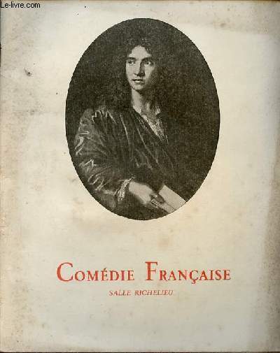 Programme comdie franaise salle richelieu - le jeu de l'amour et du hasard comdie en trois actes en prose de Marivaux.