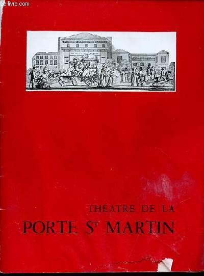 Programme thtre de la porte St-Martin - saison 1953-1954 - Feu Monsieur de Marcy comdie gaie en 2 actes et 6 tableaux de Max Regnier et Raymond Vincy.