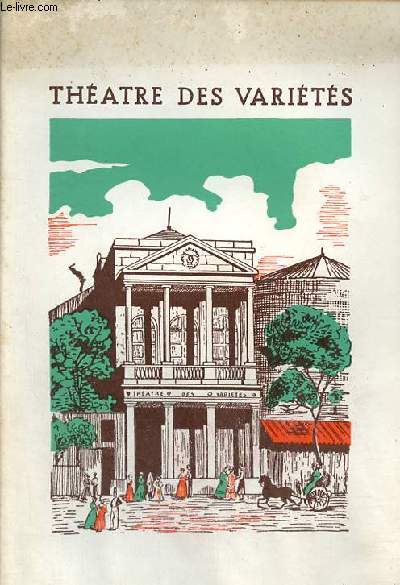 Programme thtre des varits - La plume de ma Tante un spectacle de Robert Dhry saison 1965-1966.
