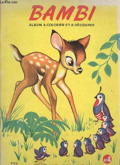 Album  colorier et  dcouper Bambi - Collection je sais peindre n4.