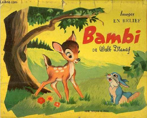 Bambi de Walt Disney - Images en relief.