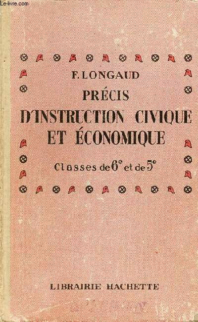 Prcis d'instruction civique & conomique classes de 6e et de 5e.