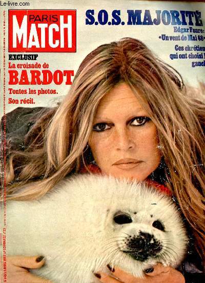 Paris Match n1453 avril 1977 - La croisade de Bardot toutes les photos, son rcit - S.O.S Majorque Edgar Faure un vent de mai 68 ces chrtiens qui ont choisi la gauche - je suis le pre d'un drogu - la gouvernante d'Amy Carter de la prison etc.