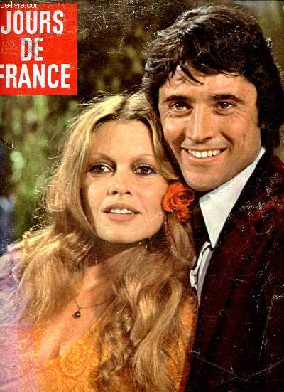 Jours de France n969 17 juillet 1973 - Brigitte Bardot et Sacha un duo - les meilleurs dessins de Jean Bellus - Jacques Chazot  vu la naissance d'une toile - Caroline l'cole est finie - la semaine d'Edgar Schneider - cosse la magie d'un pays sauvage