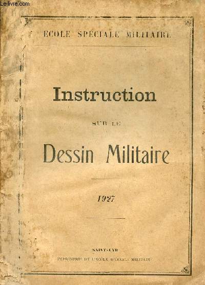 Instruction sur le dessin militaire 1927.