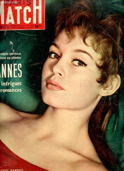 Paris Match n320 14 du 21 mai 1955 - Brigitte Bardot - La revanche de Robinson Cruso - au congrs radical - tlgrammes - Doom city atomise - Saigon antifranais - Jeanne pour un jour - l'adieu de Brguet passe dans le ciel - le gange etc.