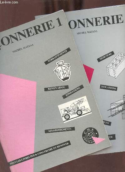 Maonnerie - en 2 tomes - tomes 1 + 2 - Collection concevoir et construire.