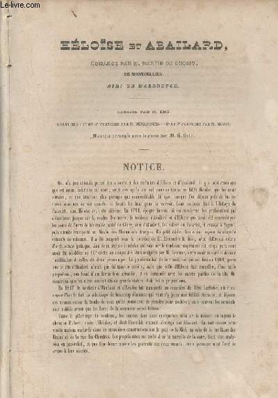 Hlose et Abailard romance par M.Martin de CHoisy de Montpellier air : de Malbrough.